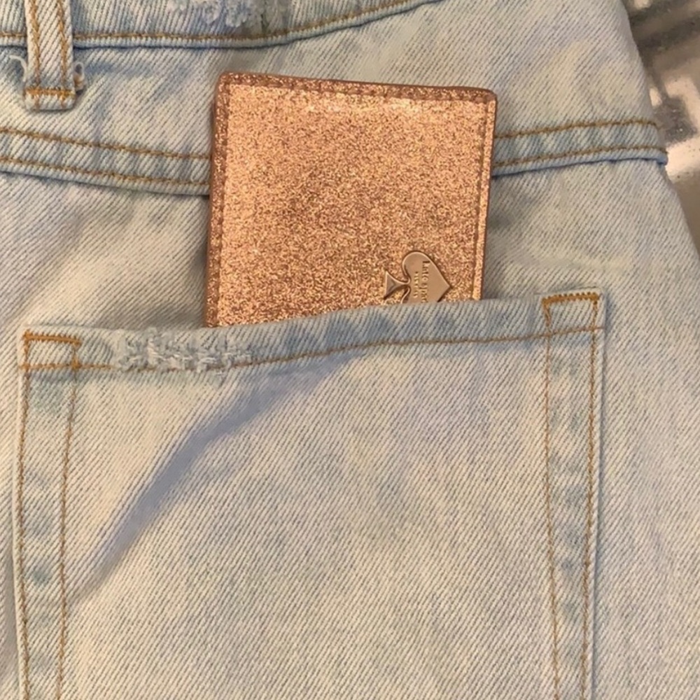 Kate Spade Glitter Bug Graham Card Holder in Rose Gold (EUC) - Picture 4 of 4